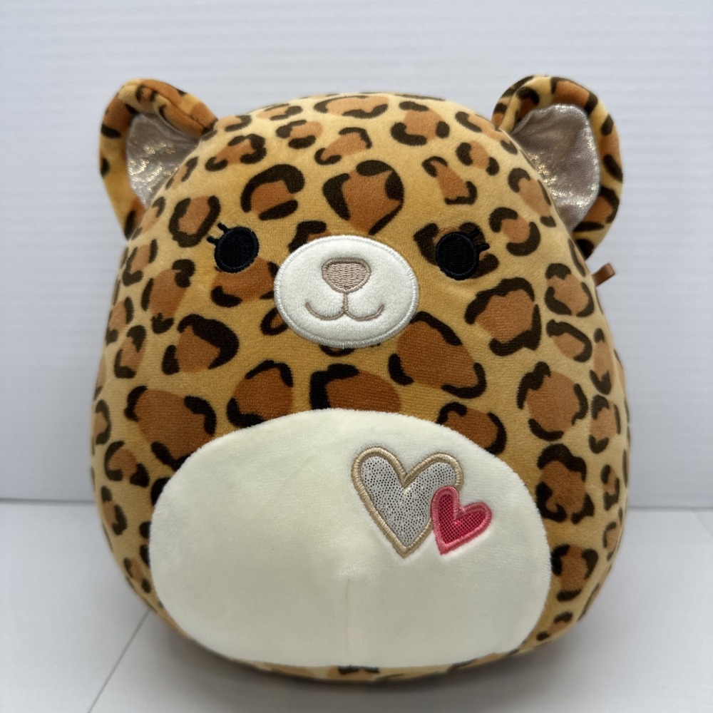 8" Squishmallow Maria Cheetah Leopard Valentine 2023 Plush Stuffed Animal Toy